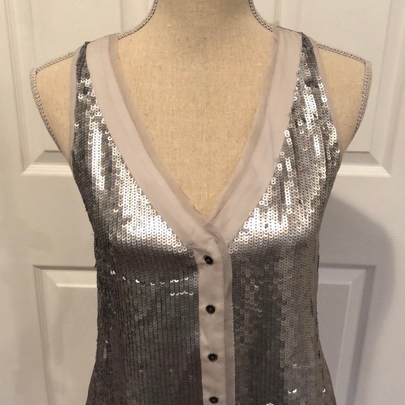 Heritage collection Sequin button down blouse - Picture 2 of 3